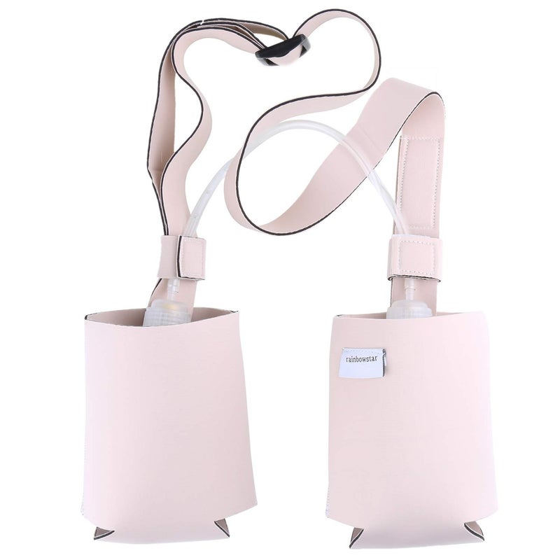 Shower Pockets Drain Bulb Holder for Mastectomy Surgery Pale Pink